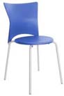Cadeira bistr Rhodes polipropileno azul